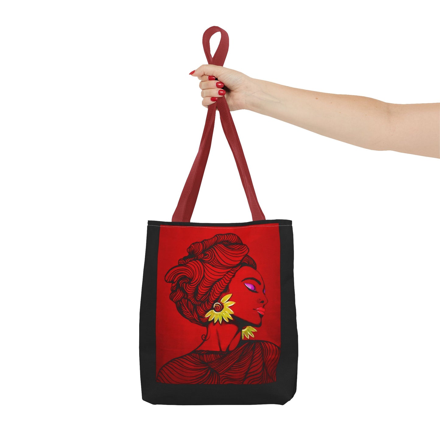 Self Love Art Tote Bag - Meredith Estes Art, Inspirational Canvas Tote, Positive